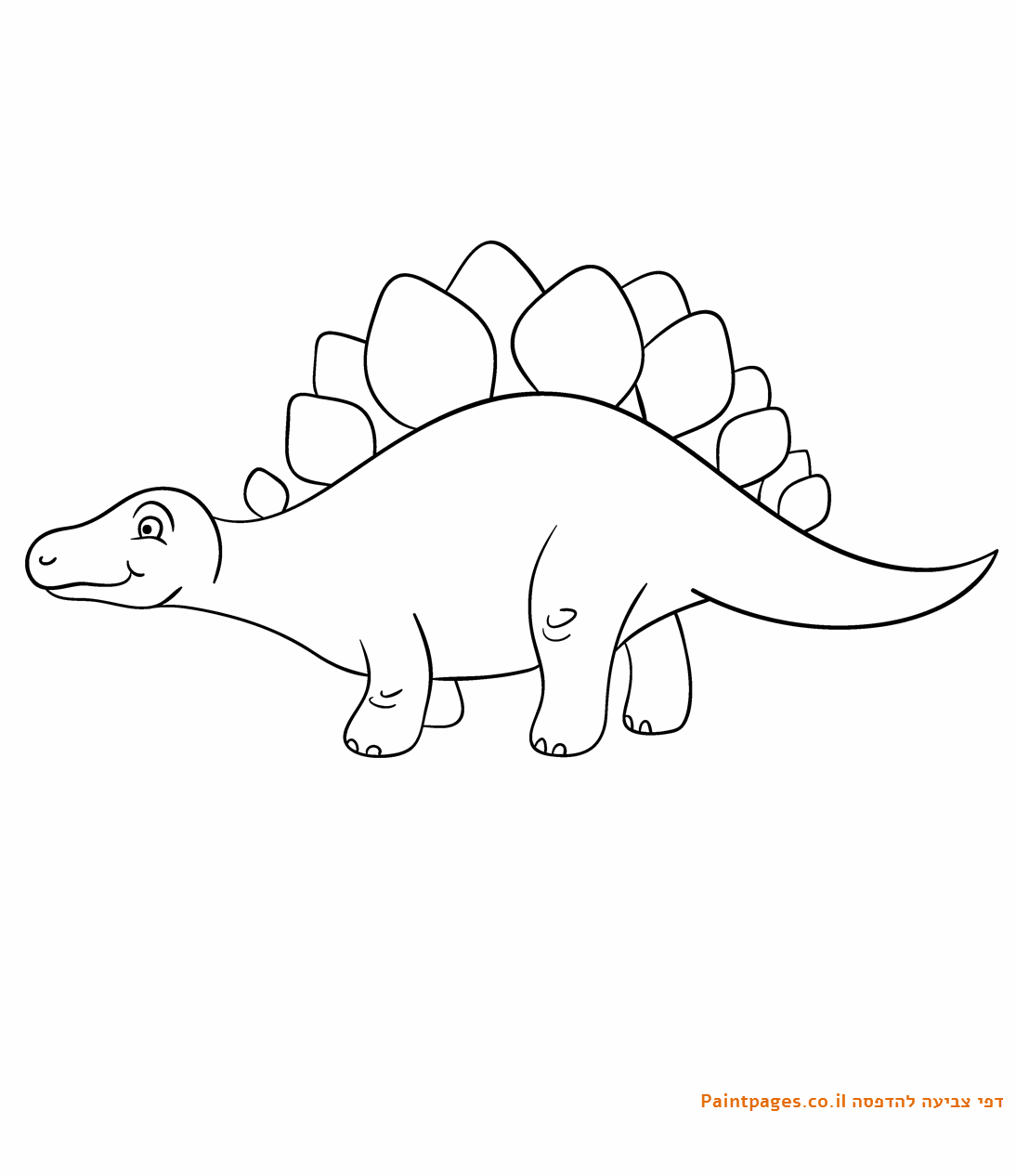 דף צביעה דינוזאור אאופלוצפלוס להדפסה