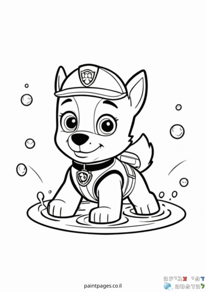 אוורסט קופץ בשלולית לצביעה