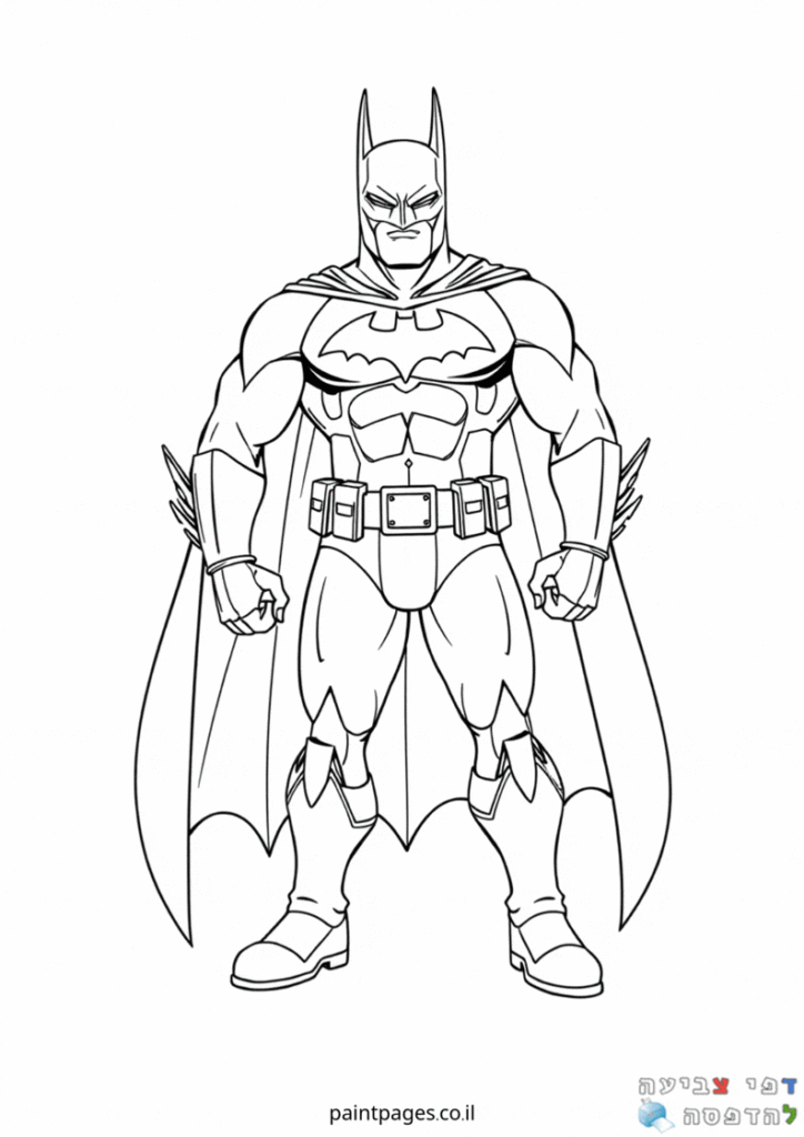 באטמן גוף מלא לצביעה