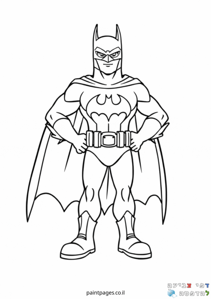 באטמן לילדים לצביעה