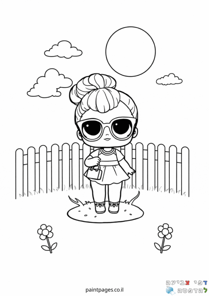 בובת לול עם משקפי שמש