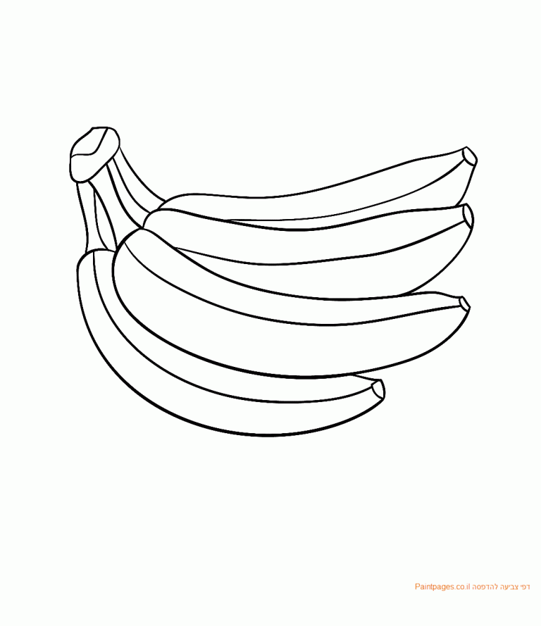 דף צביעה בננה