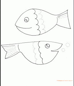 דף צביעה דגים שוחים