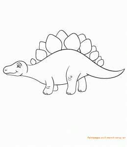 דף צביעה דינוזאור אאופלוצפלוס להדפסה