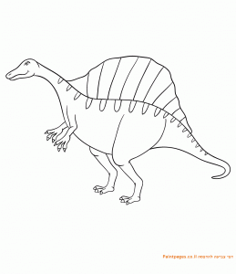 דף צביעה דינוזאור אאורנוזארוס להדפסה