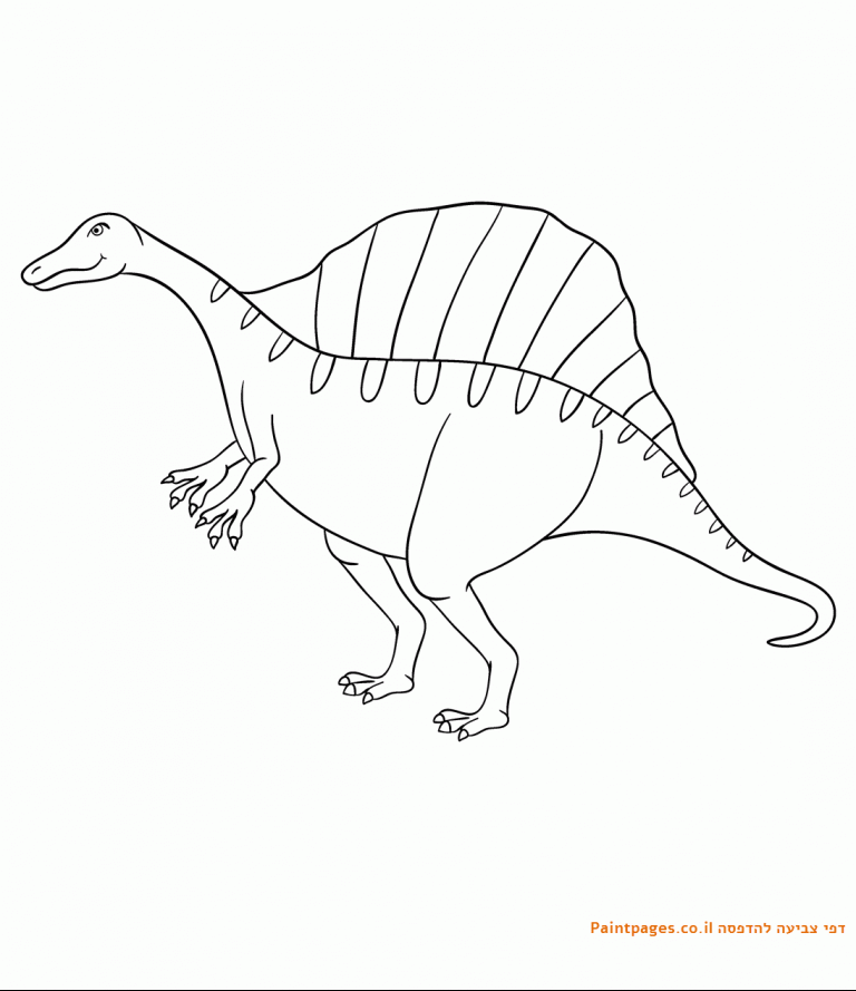 דף צביעה דינוזאור אאורנוזארוס להדפסה
