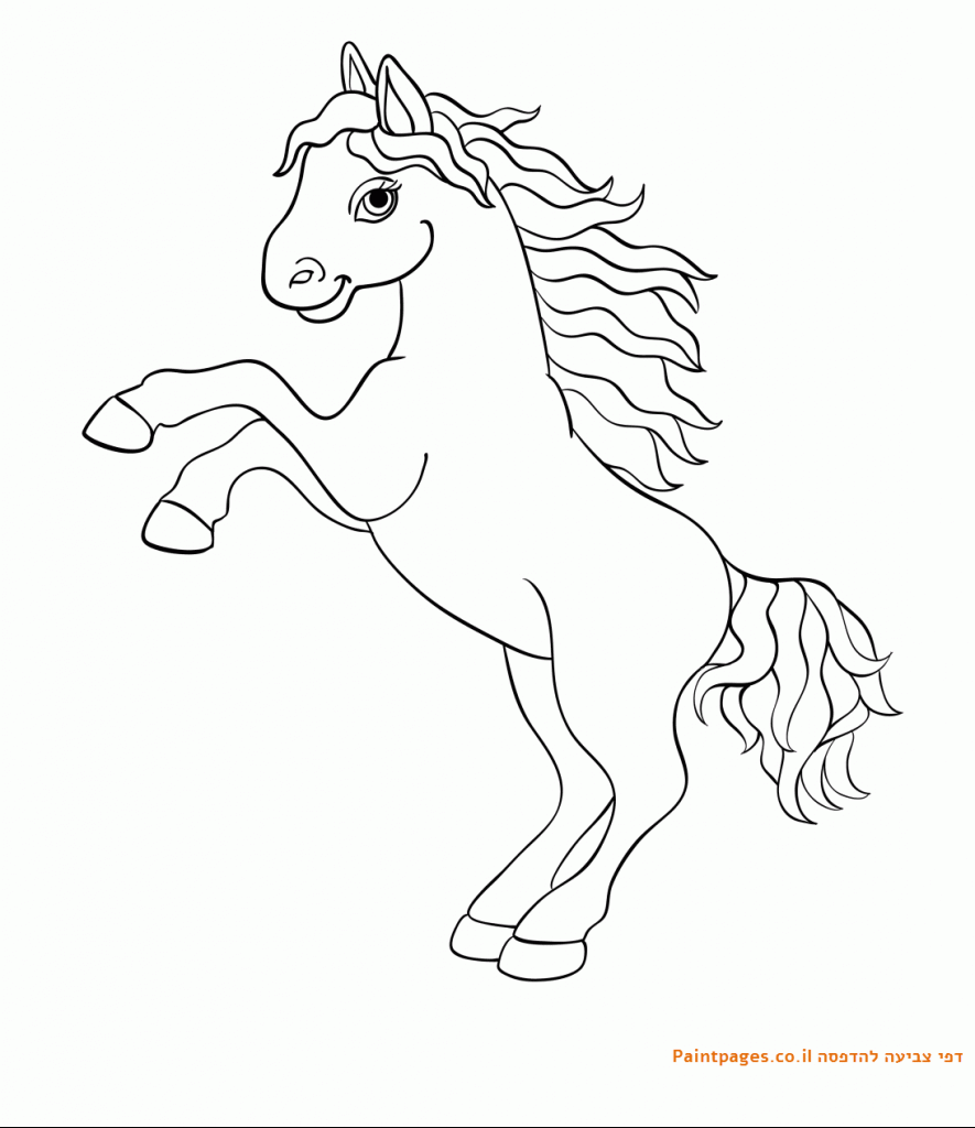 דף צביעה סוס להדפסה