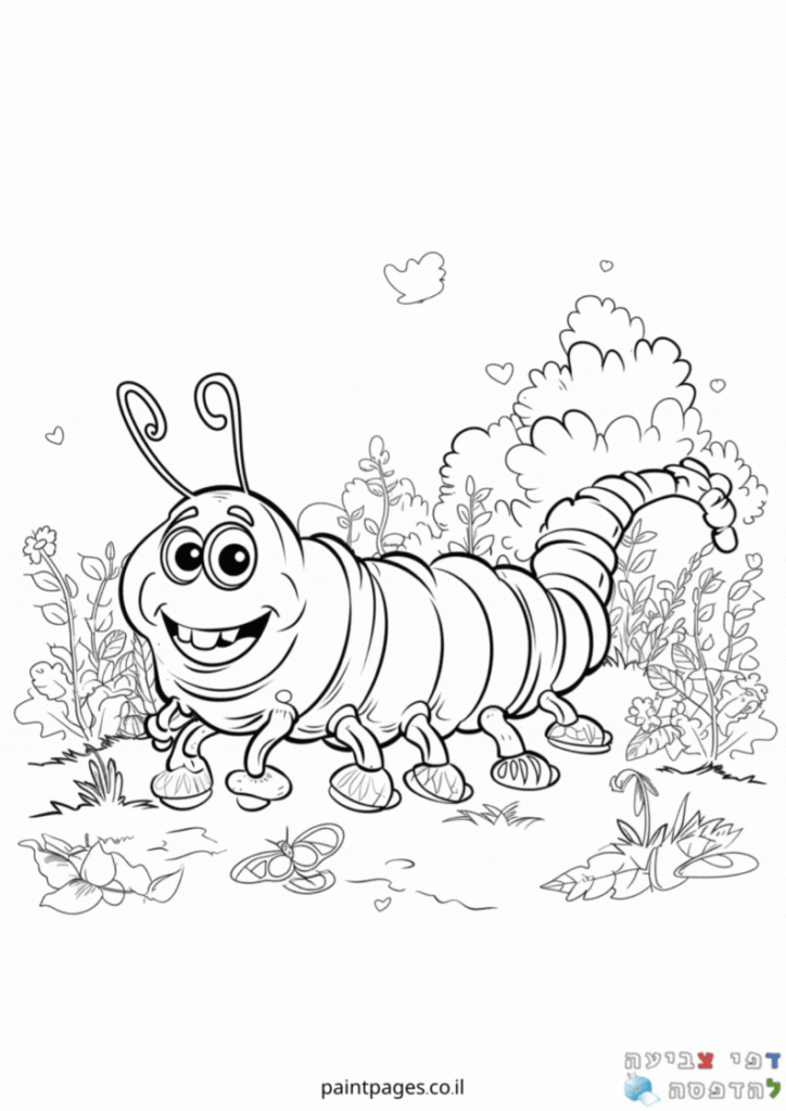 זחל חמוד לצביעה