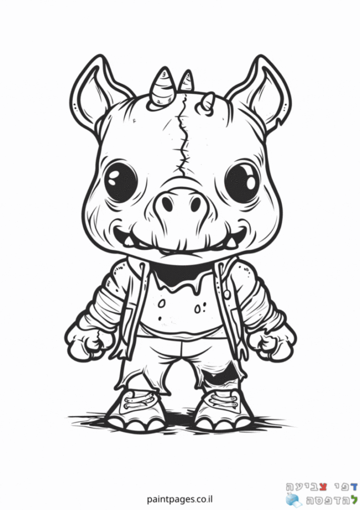 חיה מפלצת לצביעה