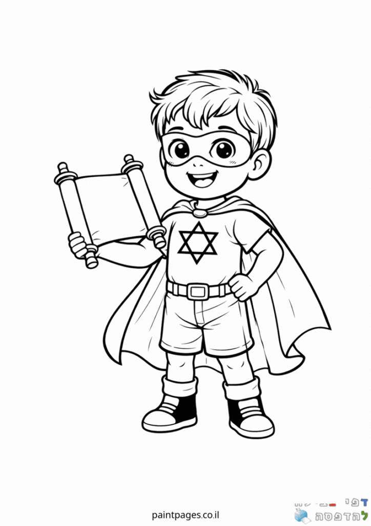 ילד סופר גיבור בפורים