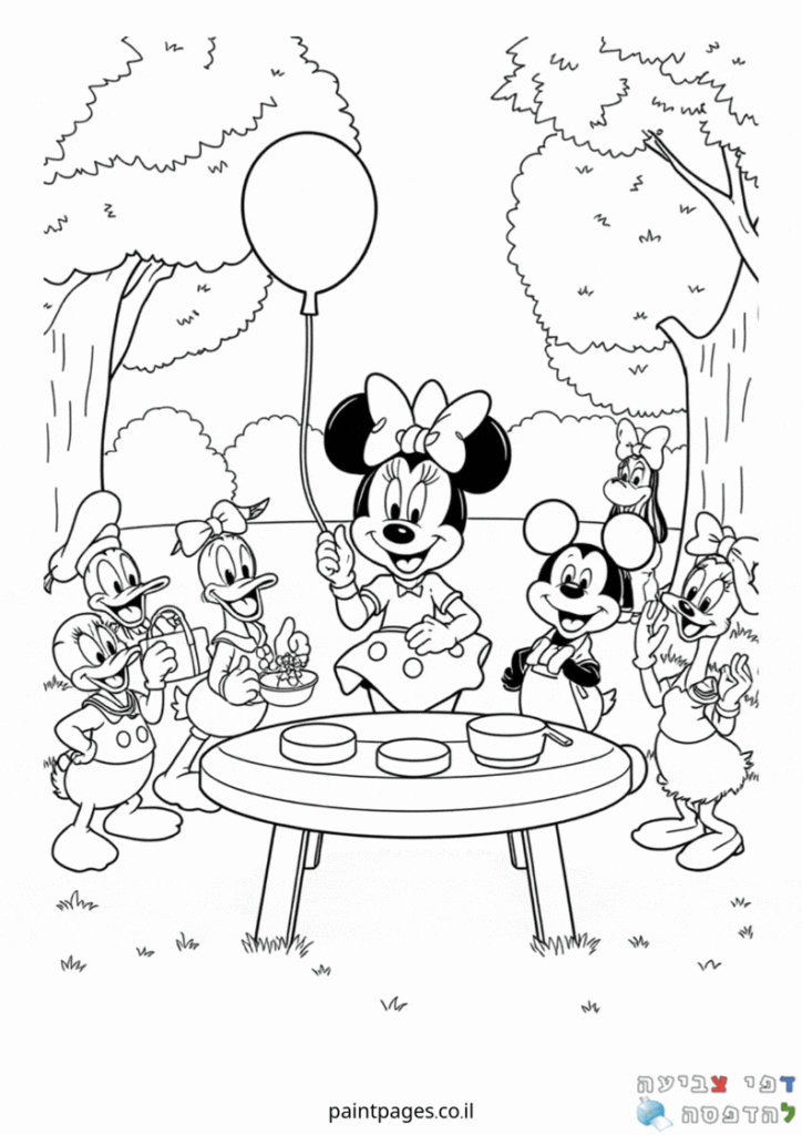 מיני מאוס וחברים לצביעה
