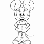 דמות מצוירת עם פפיון גדול לראש. מתאימה לדפי צביעה להדפסה לילדים שאוהבים יצירה. דפי צביעה מקוריים וכיפיים לצביעת ילדים.