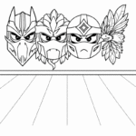 דפי צביעה לילדים עם מסיכות גיבורים לצביעה יצירתית להורדה חינם באתר דפי צביעה מקוריים חוויה לילדים שאוהבים אומנות וצביעה