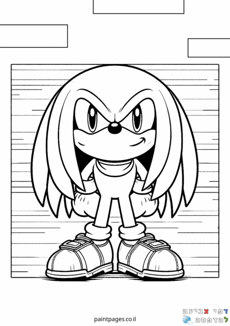 דף צביעה לילדים דמות מצוירת מחייכת לעמוד יצירה מהנה ציורים בשחור לבן להדפסה מתאימים לחובבי יצירה וצביעה רוצים עוד דפי צביעה כנסו לאתר