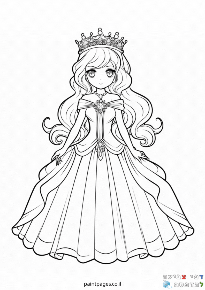 נסיכת מאנגה רצינית לצביעה