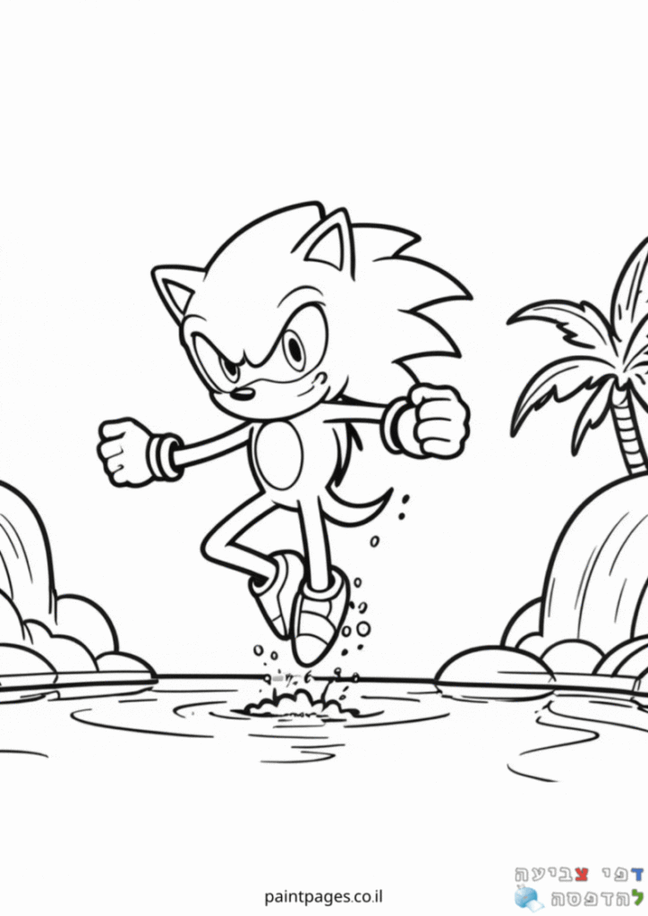 סוניק מזנק לצביעה