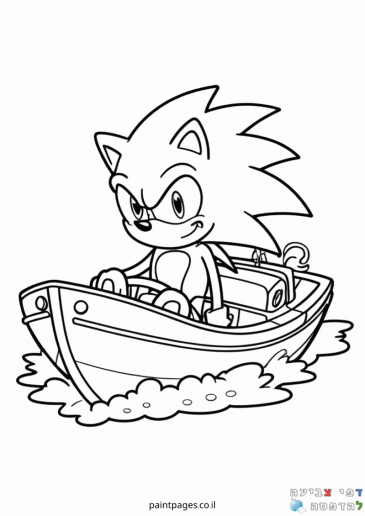 סוניק שט בסירת מירוץ לצביעה