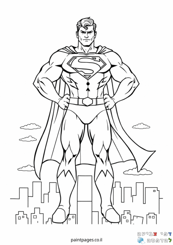 סופרמן חזק לצביעה