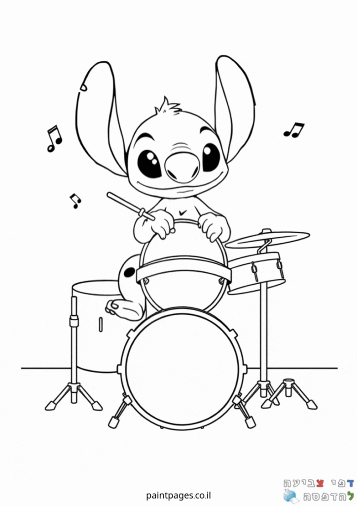 סטיץ מתופף לצביעה