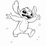 דף צביעה לילדים עם דמות מאוירת משמחת לקישוט וצבע. מומלץ לפעילות יצירה מהנה ופיתוח כישורים. להדפסה בחינם ושימוש לילדים יצירתיים