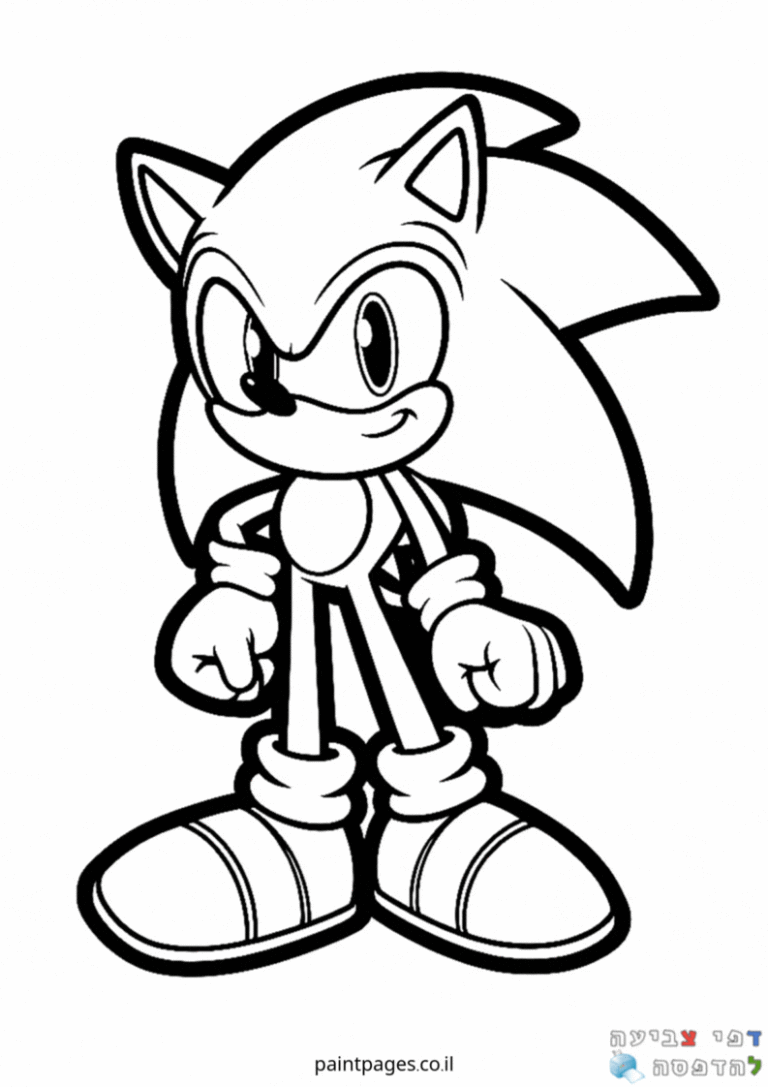 דף צביעה של דמות קיפוד מצוירת לילדים חובבי יצירה וצביעה מתאים להדפסה באתר דפי צביעה מקוריים ציור שחור לבן להנאה ופעילות יצירתית