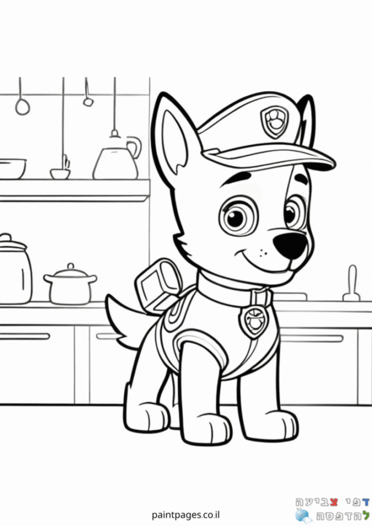 צייס מתכונן לצאת למשימה לצביעה